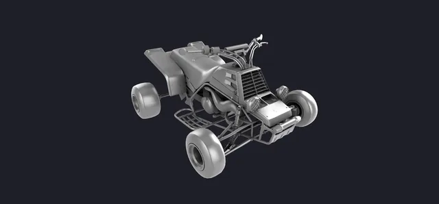Machetă Yamaha Banshee Racing