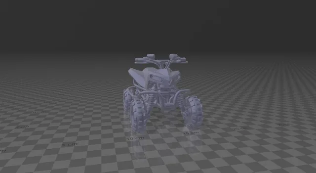 Miniatură ATV pentru diorame, 1:64