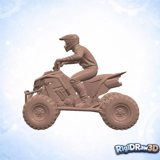 Statuetă pilot ATV modern