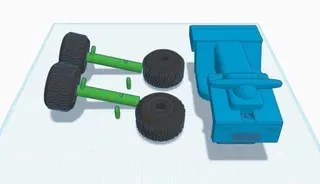 Miniatură ATV cu piese mobile