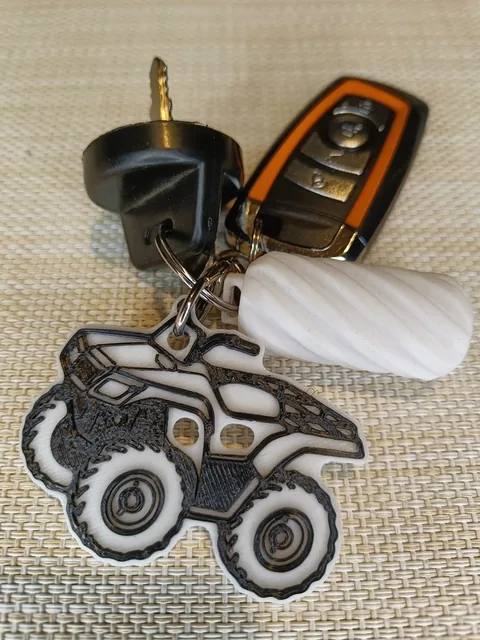 Breloc ATV, contur sport
