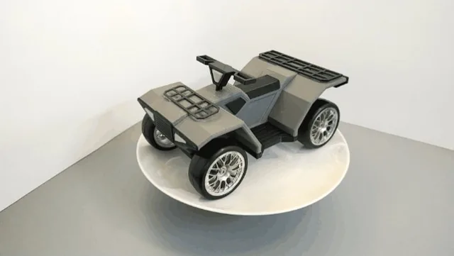 Miniatură ATV pentru garaj de dioramă, 1:10 / 1:12