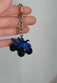 Breloc quad cu aspect retro
