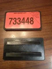 Suport pentru autocolant de identificare ATV