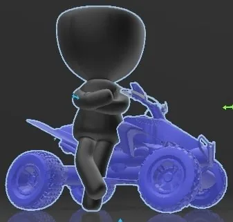 Ghiveci decorativ cu pilot ATV