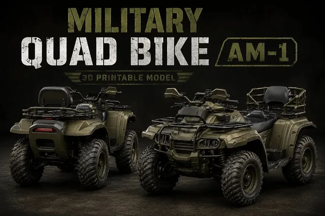 Miniatură ATV AM-1 dintr-o singură piesă